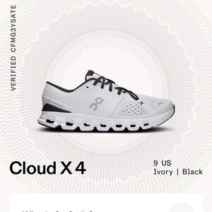 On Clouds Sneakers Cloud X 4 Women’s Size 9